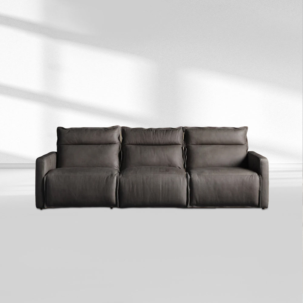 Rowland Leather Three-Piece Motion Modular Sofa,luxury leather sofa ...